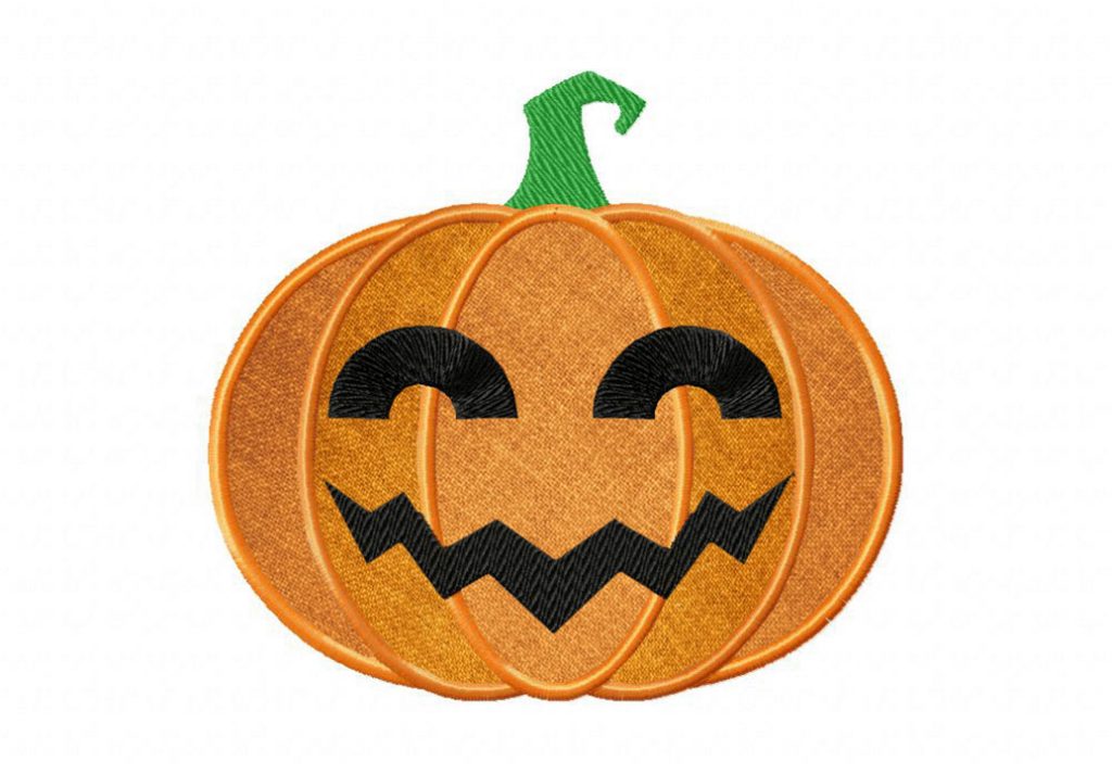 Smiling Jack O’ Lantern Embroidery Design Daily Embroidery