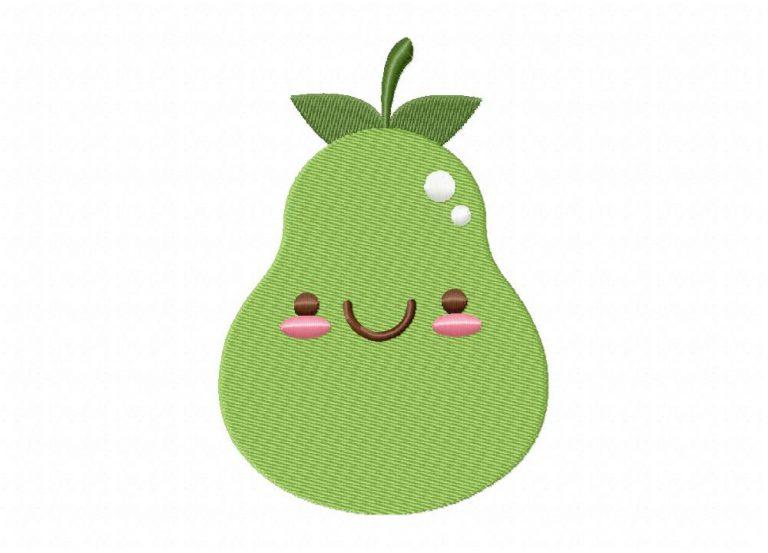 Avocado Embroidery Design Daily Embroidery