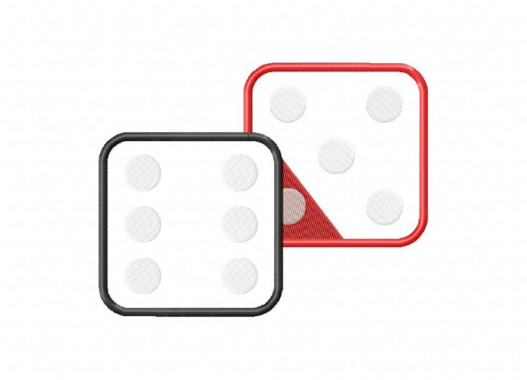 Dice Embroidery Design Daily Embroidery