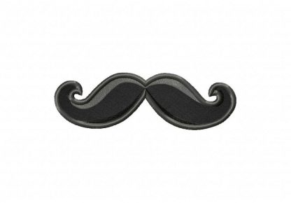 Mustache embroidery design  daily embroidery
