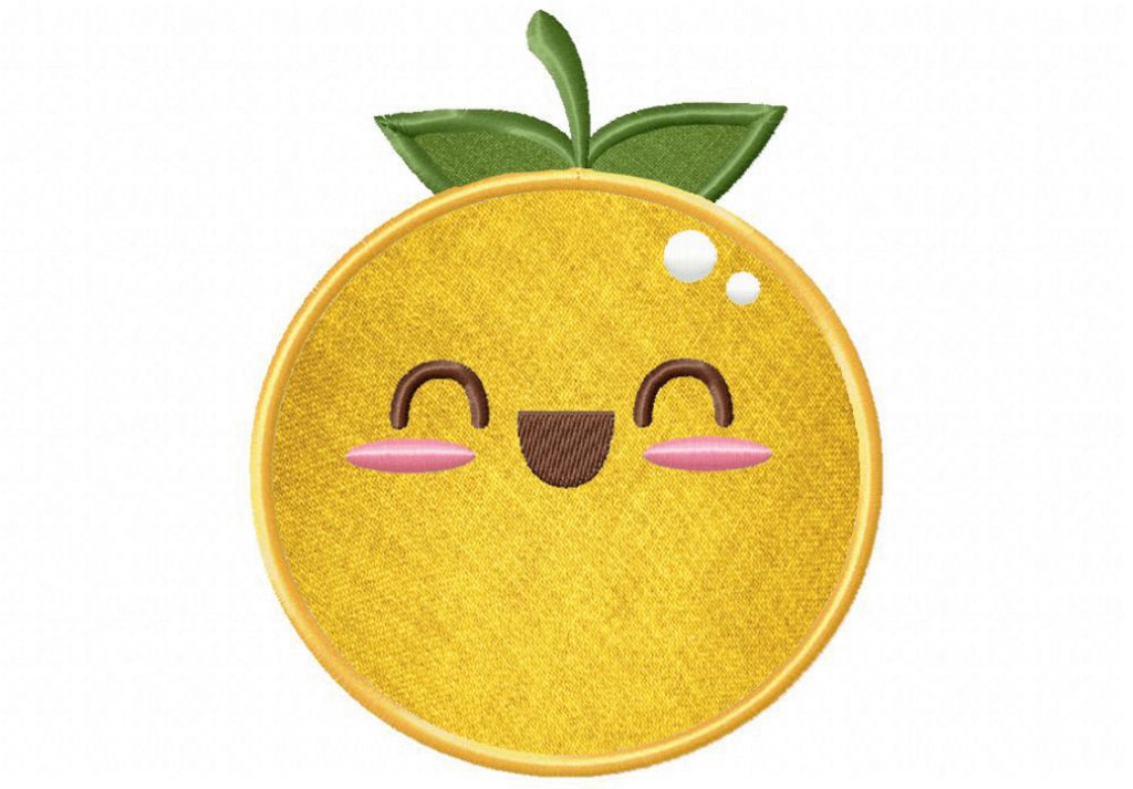 Orange embroidery design  daily embroidery