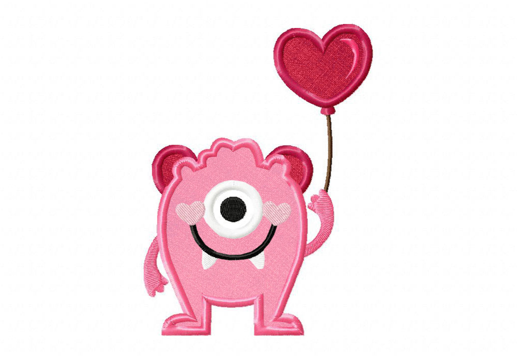 Valentine Monster Balloon Embroidery Design Daily Embroidery,Wood Fireplace Designs Pictures