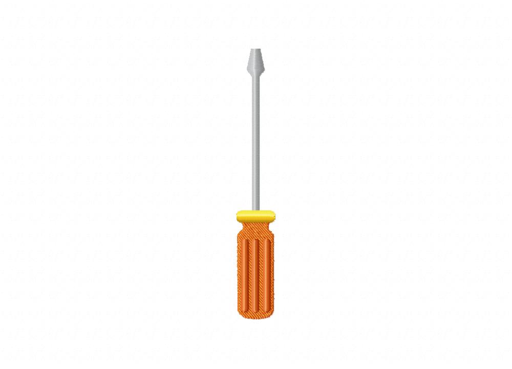 Screwdriver Embroidery Design