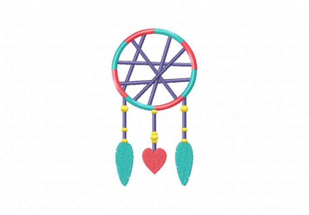 Cute Dream Catcher 1 Embroidery Design Daily Embroidery