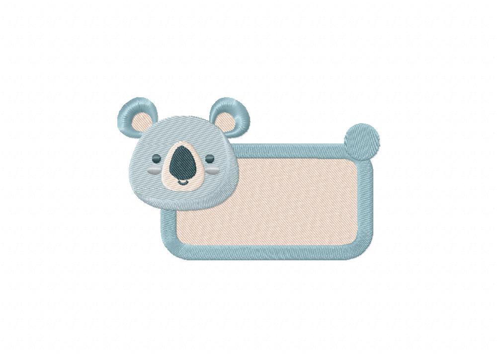 Koala Label Embroidery Design Daily Embroidery