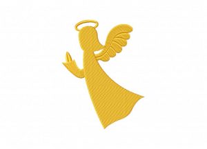 Praying angel silhouette embroidery design daily embroidery Praying angel silhouette embroidery design daily embroidery