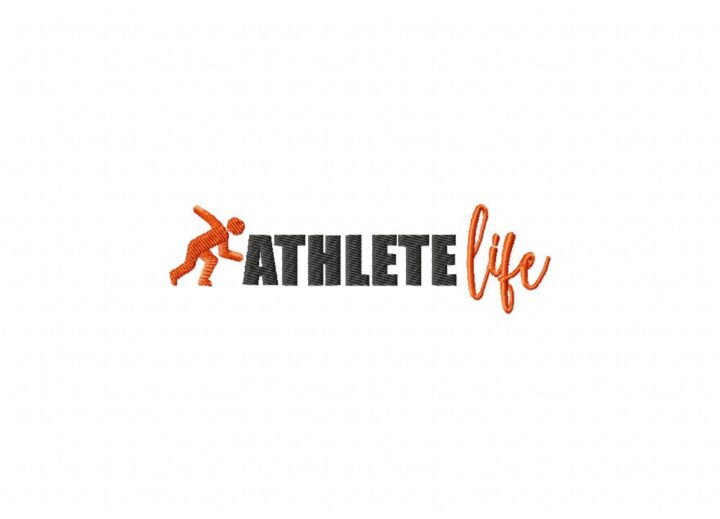 Athlete Life Embroidery Design – Daily Embroidery