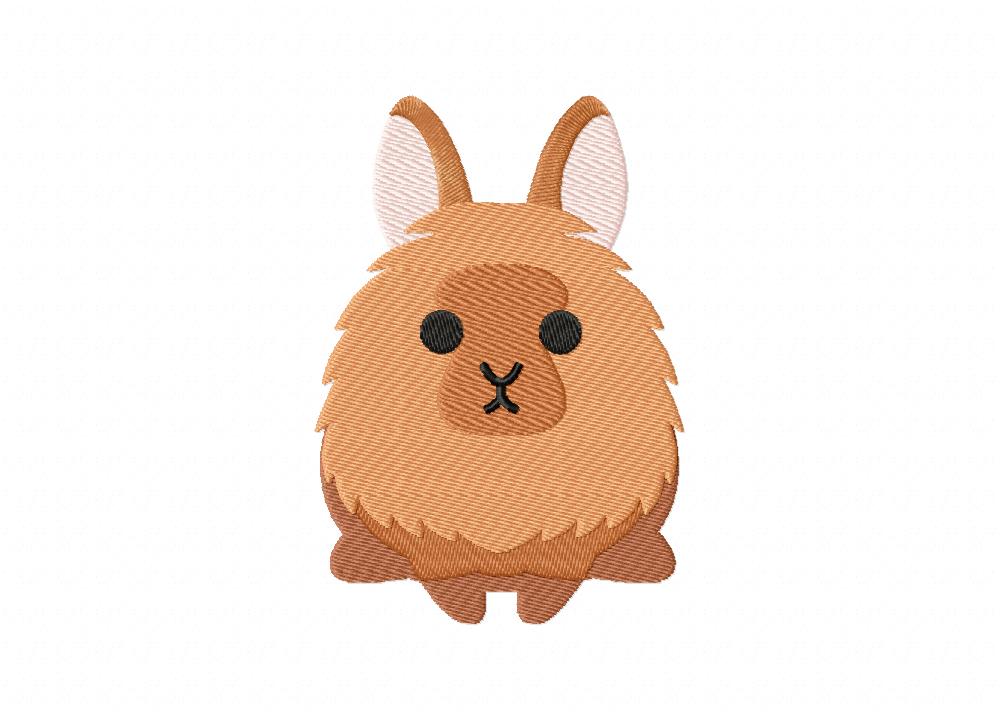 Lionhead Bunny Embroidery Design