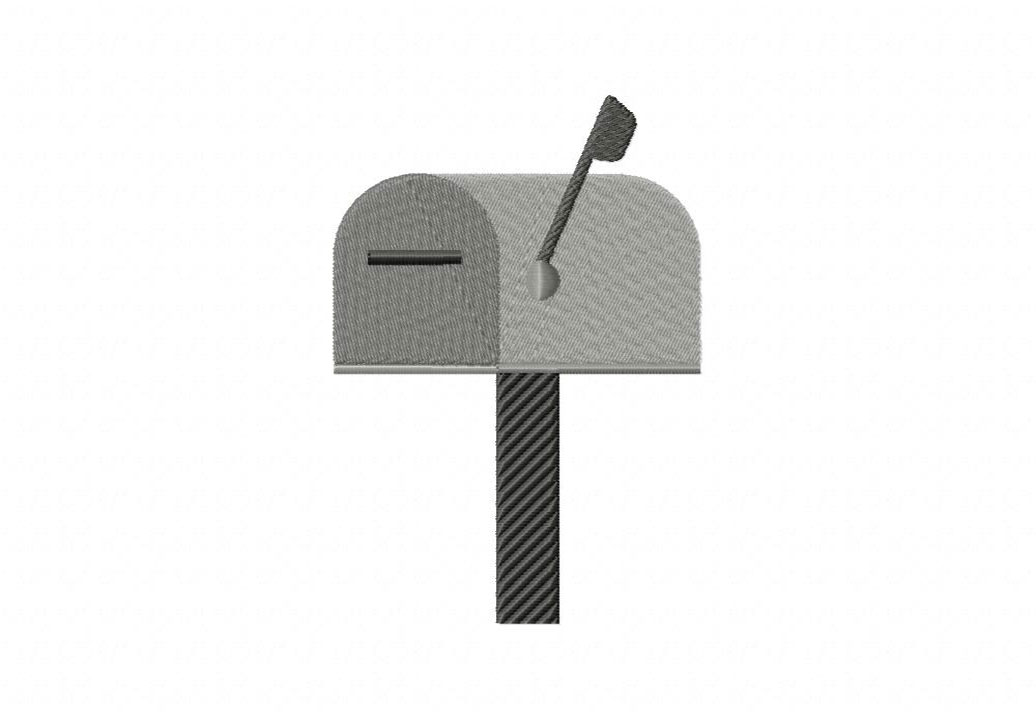 House Mail Box Embroidery Design