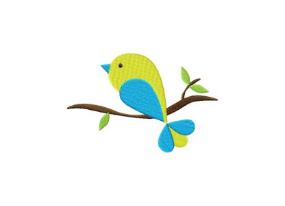 Lovely bird on branch embroidery design  daily embroidery Lovely bird on branch embroidery design  daily embroidery