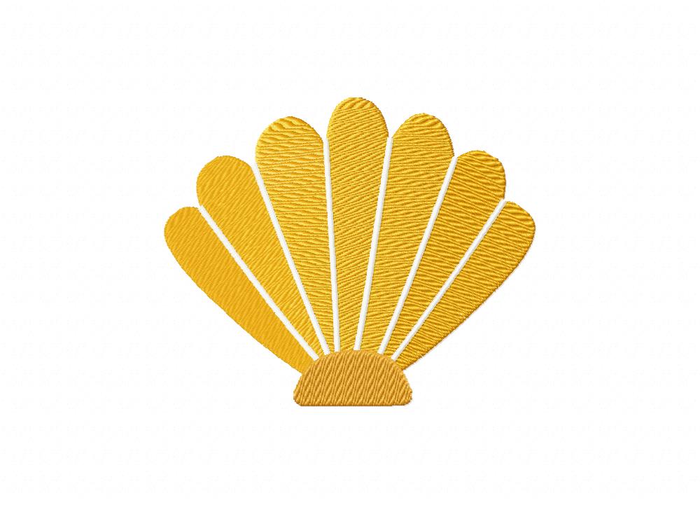 Coral shell embroidery design  daily embroidery