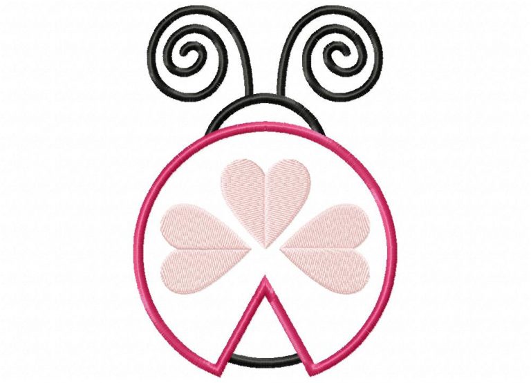 Love bug 2 embroidery design  daily embroidery