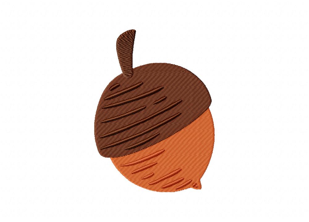 Acorn Nut Embroidery Design