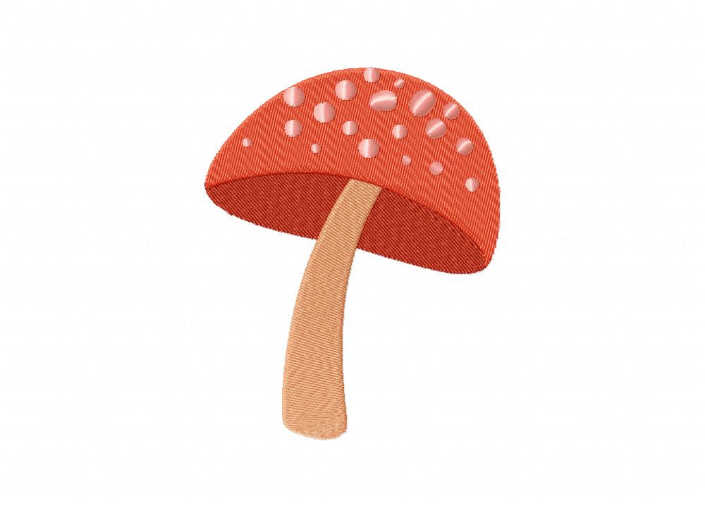 Mushroom Embroidery Design Daily Embroidery