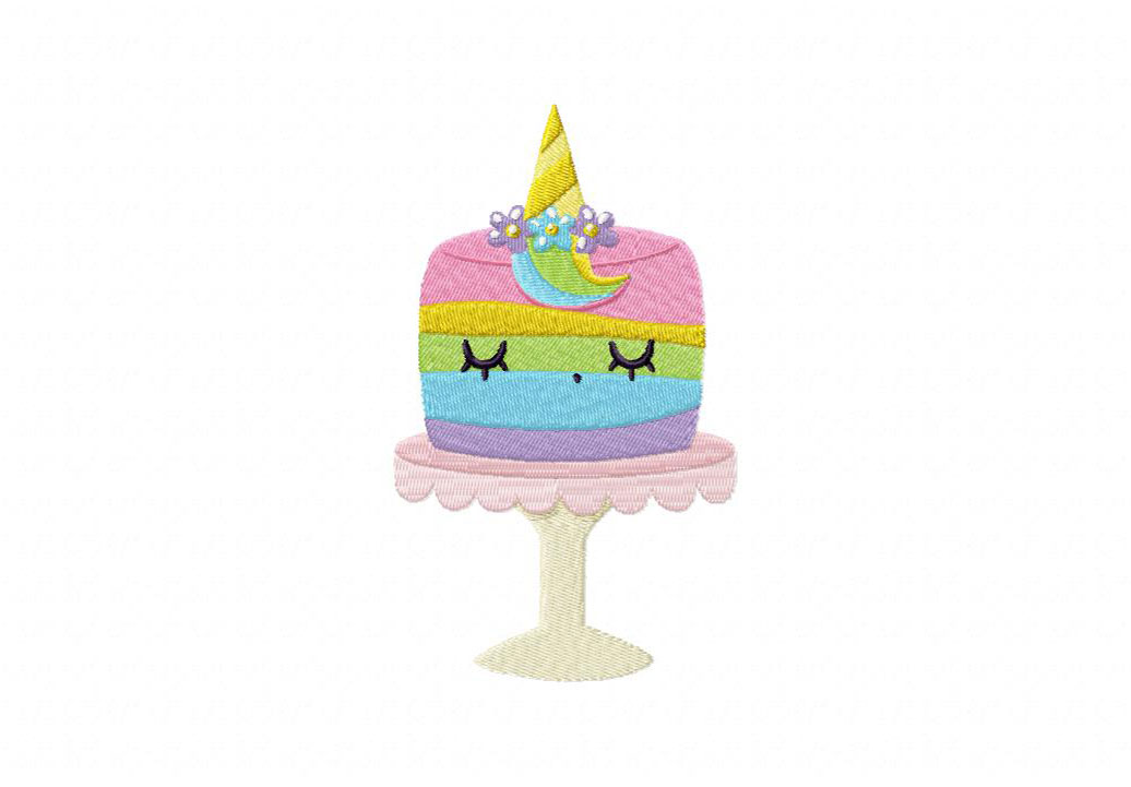 Unicorn Cake Embroidery Design – Daily Embroidery