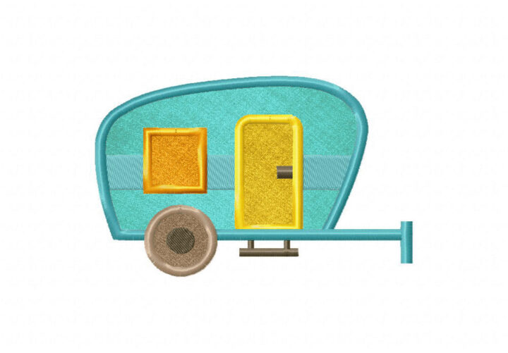 Camper Embroidery Design Daily Embroidery