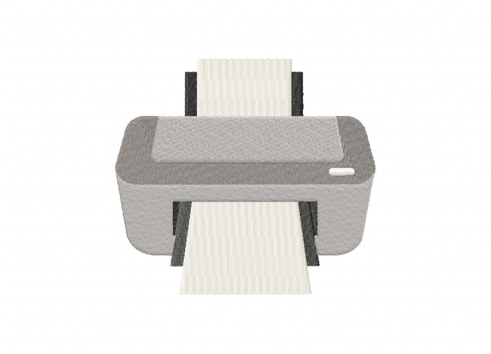 Printer Print Embroidery Design