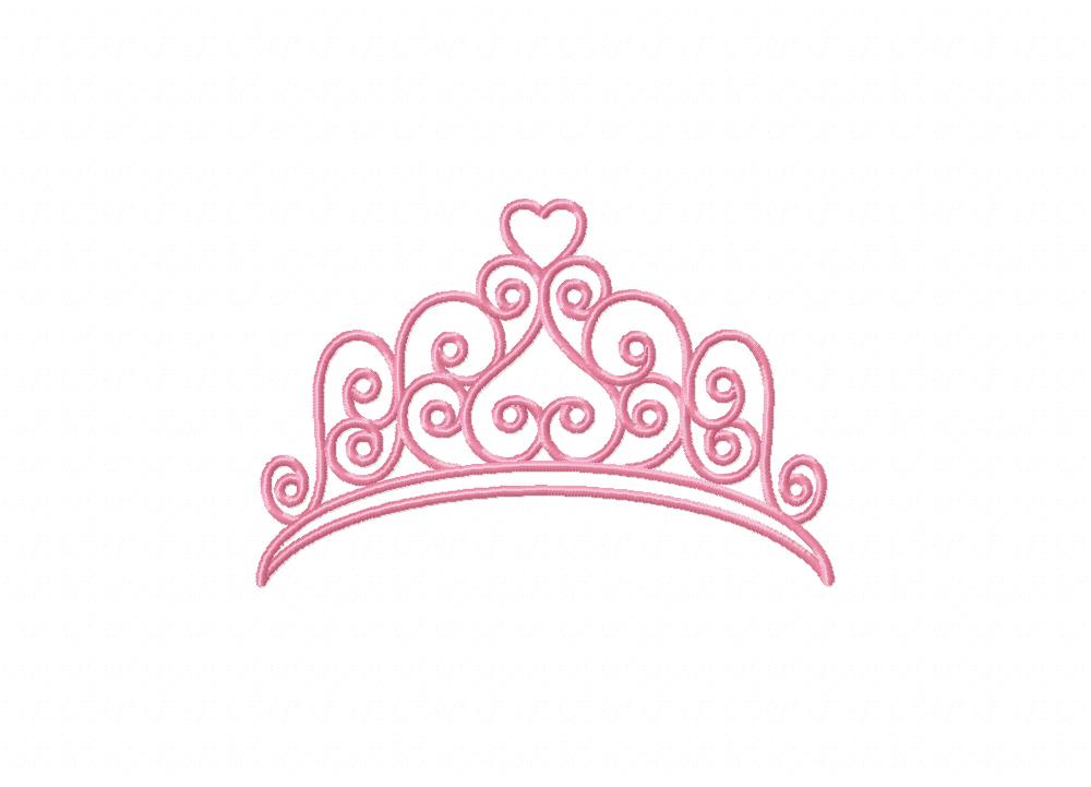 Quinceanera Crown Stitched Embroidery Design Daily Embroidery