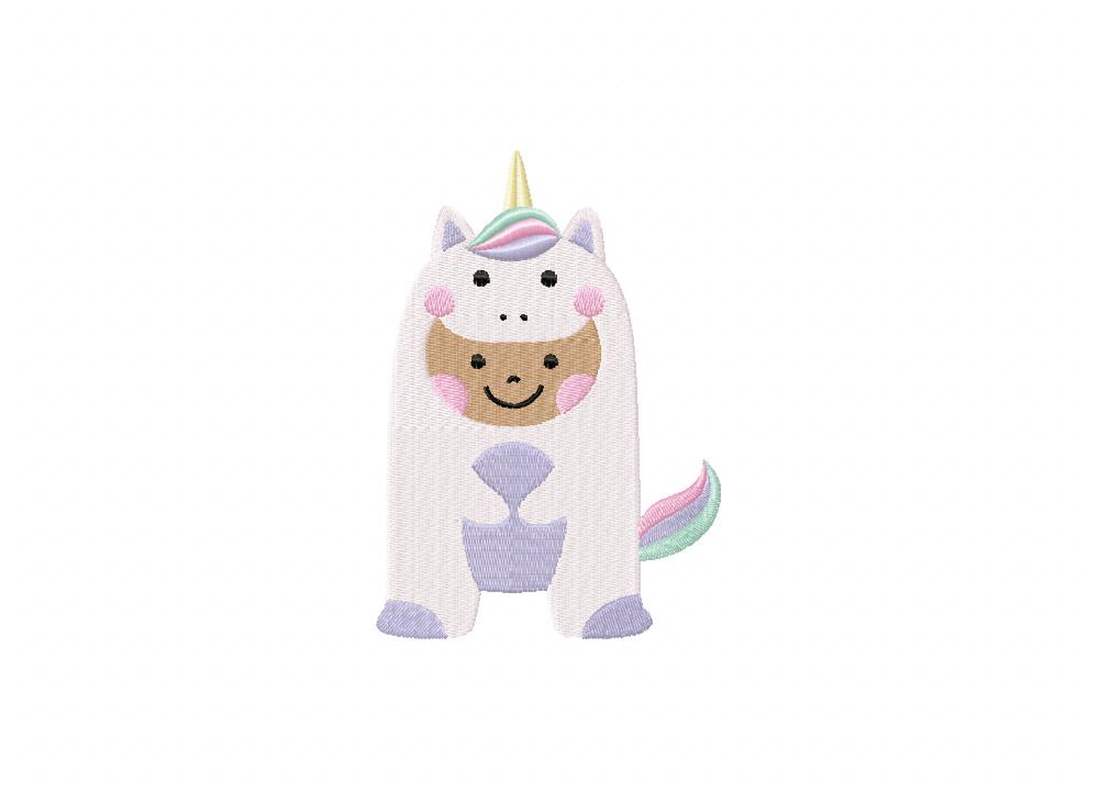 Unicorn Costume Embroidery Design