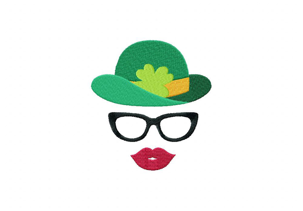 St. Patrick’s Day Lady Embroidery Design