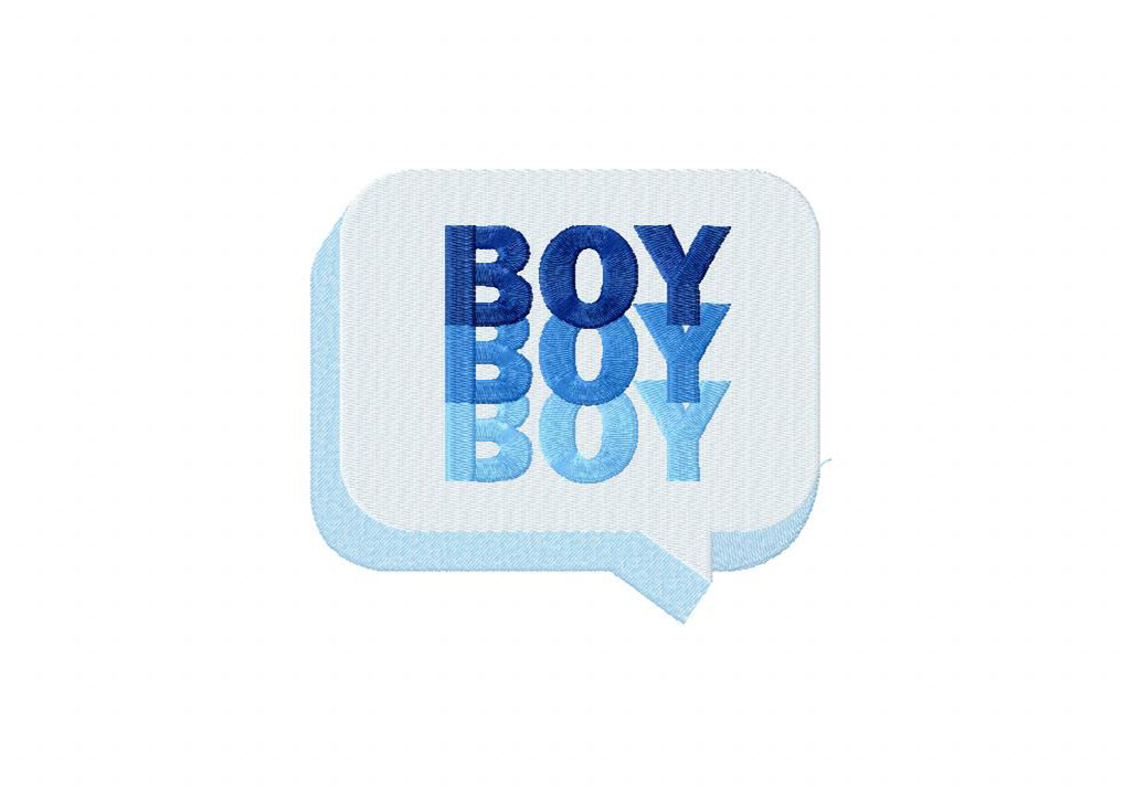Boy Boy Boy Embroidery Design