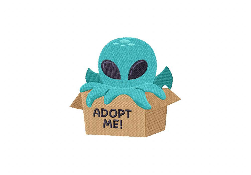 Adopt a Cthulhu Embroidery Design