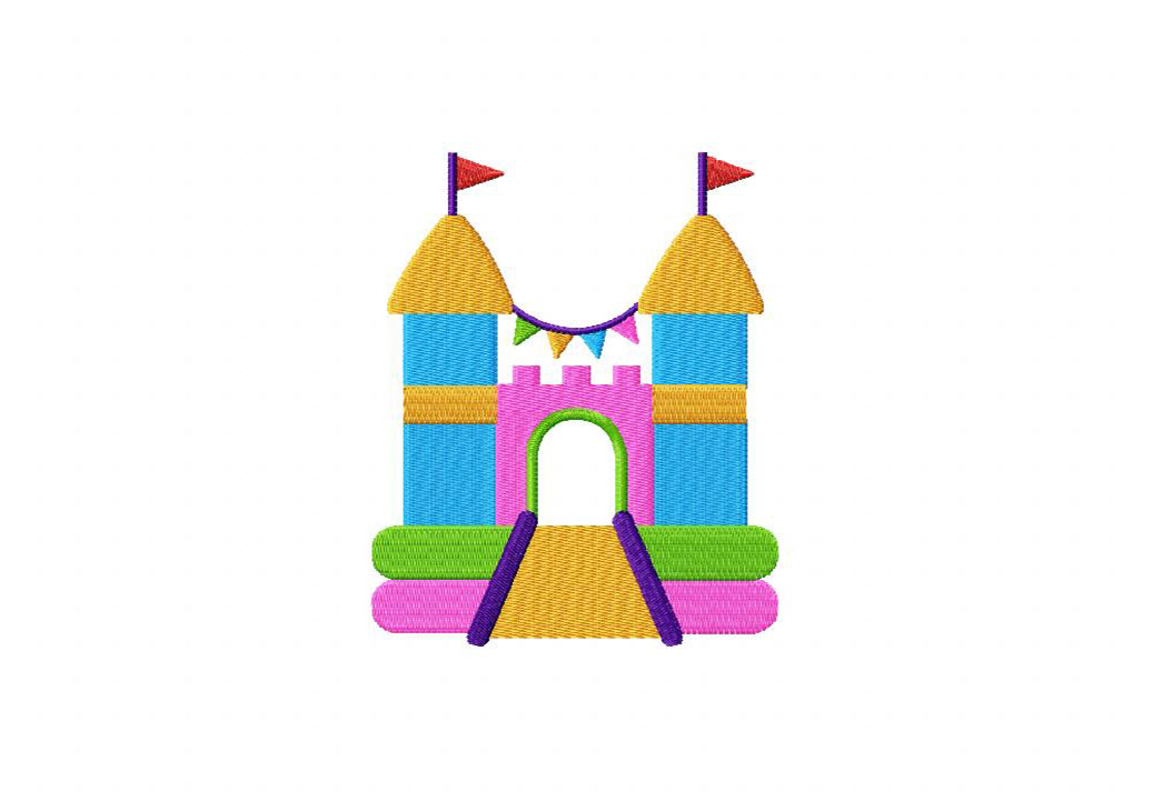 Bouncy Castle Embroidery Design