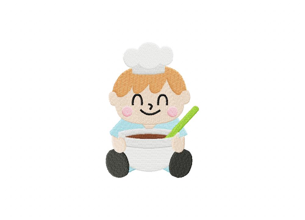 Little Baker Boy Embroidery Design