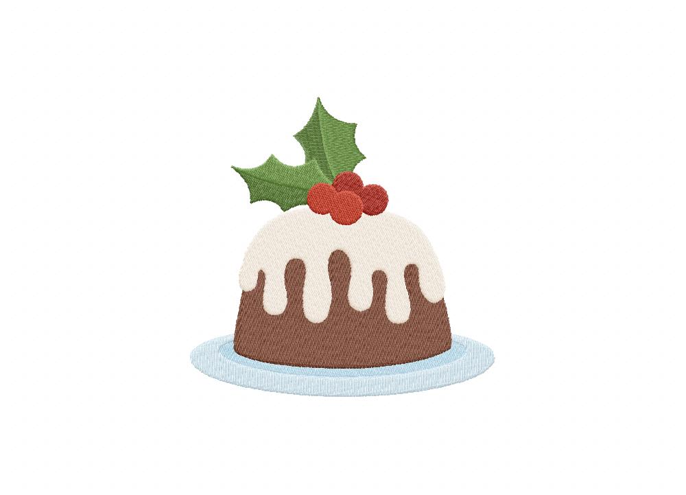Christmas Pudding Embroidery Design