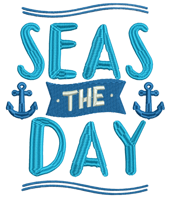Seas the Day Embroidery Design – Daily Embroidery