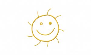 Doodle Fun Sun Stitched Embroidery Design – Daily Embroidery