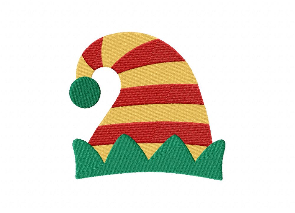 Elf Hat Stitched Embroidery Design