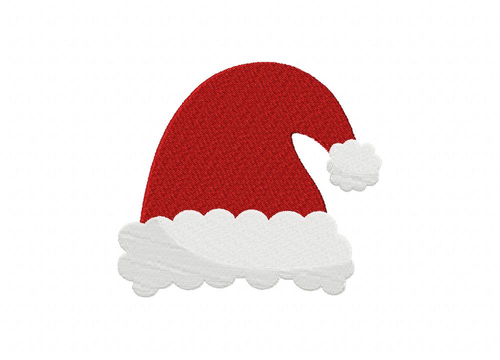 Santa Hat Stitched Embroidery Design