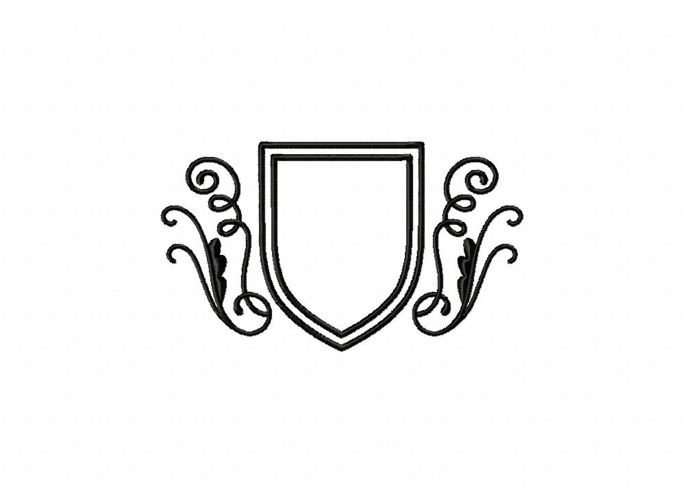 Majestic Crest 5 Stitched Embroidery Design