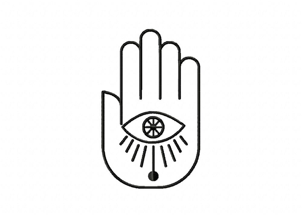 Hand Eye Stitched Embroidery Design