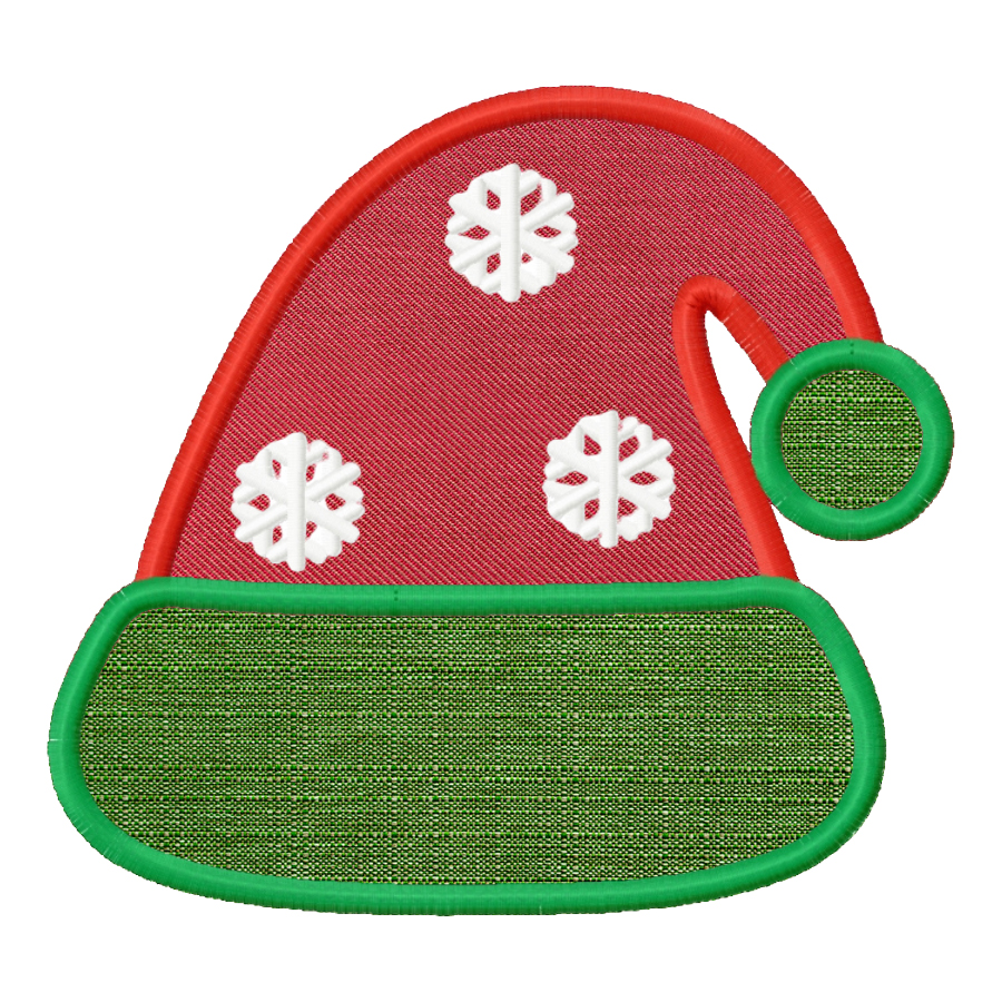 FREE Santa Hat Appliqué Embroidery Design