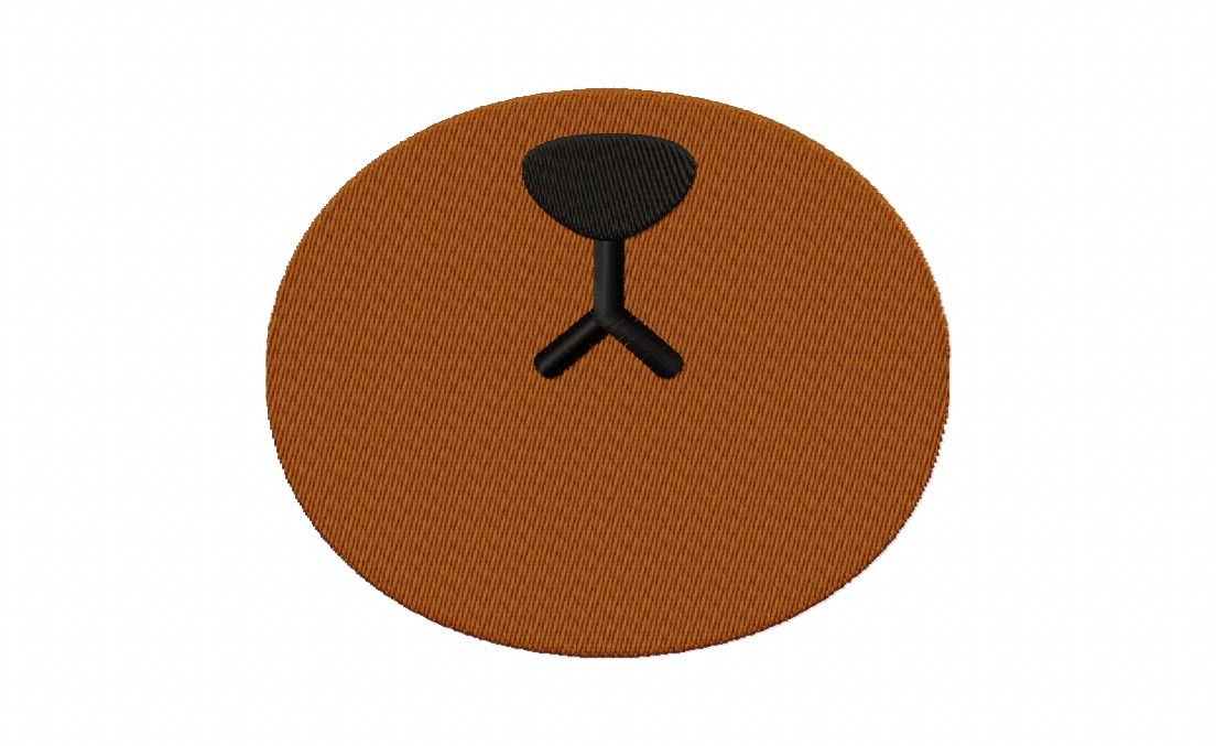 FREE Bear Mouth Stitched Embroidery Design