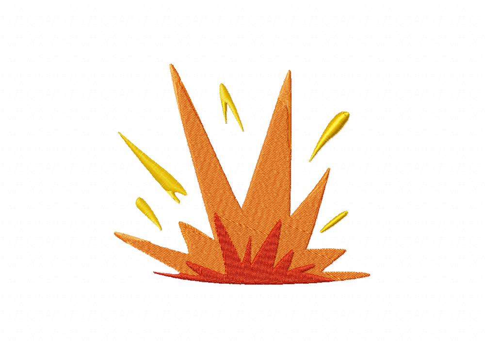 FREE Small Spark Stitched Embroidery Design