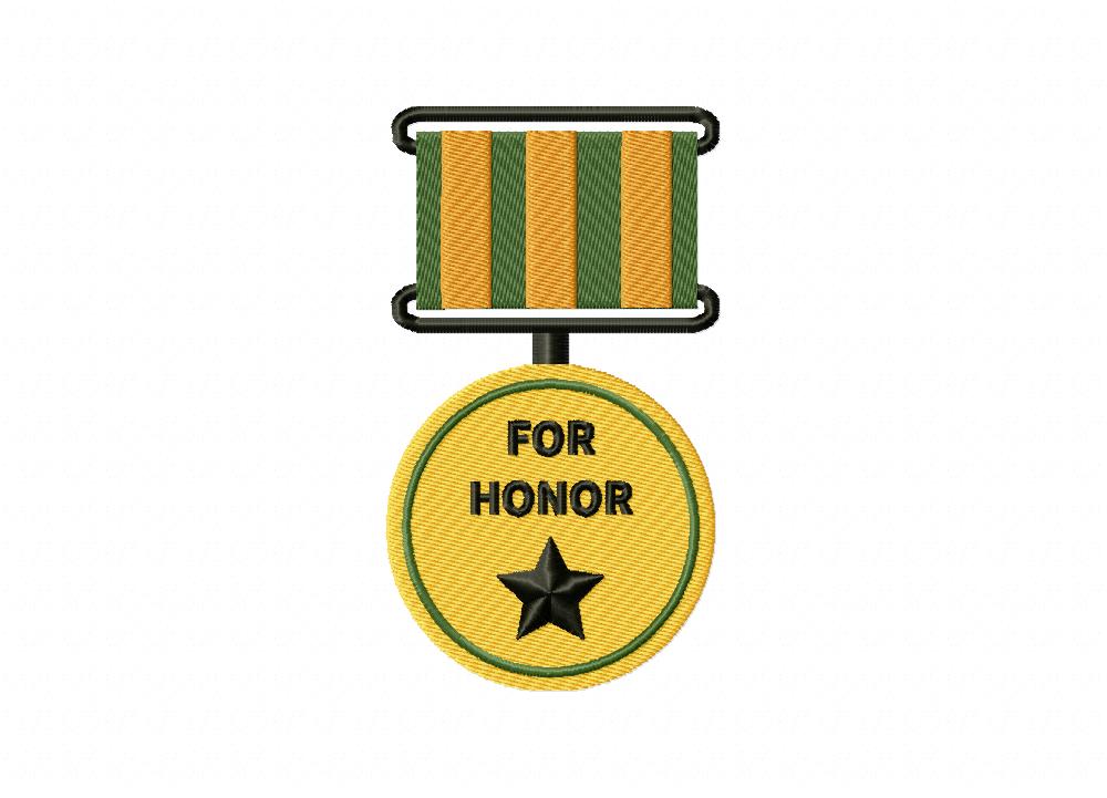 FREE For Honor Stitched Embroidery Design
