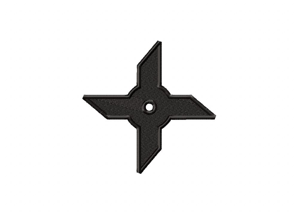 FREE Cross Shuriken Stitched Embroidery Design
