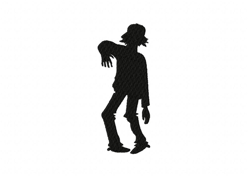 FREE Creepy Scarecrow Silhouette Stitched Embroidery Design