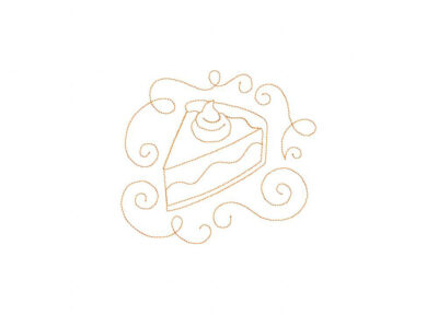 FREE Pie Swirl Elegance Stitched Embroidery Design