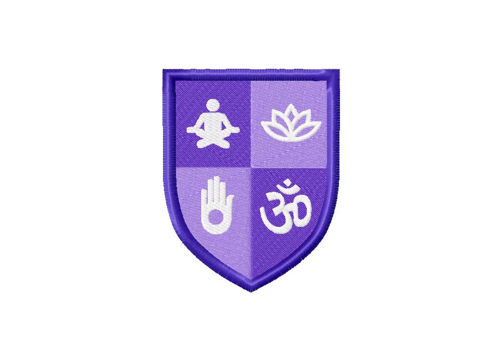 FREE Yoga Emblem Stitched Embroidery Design