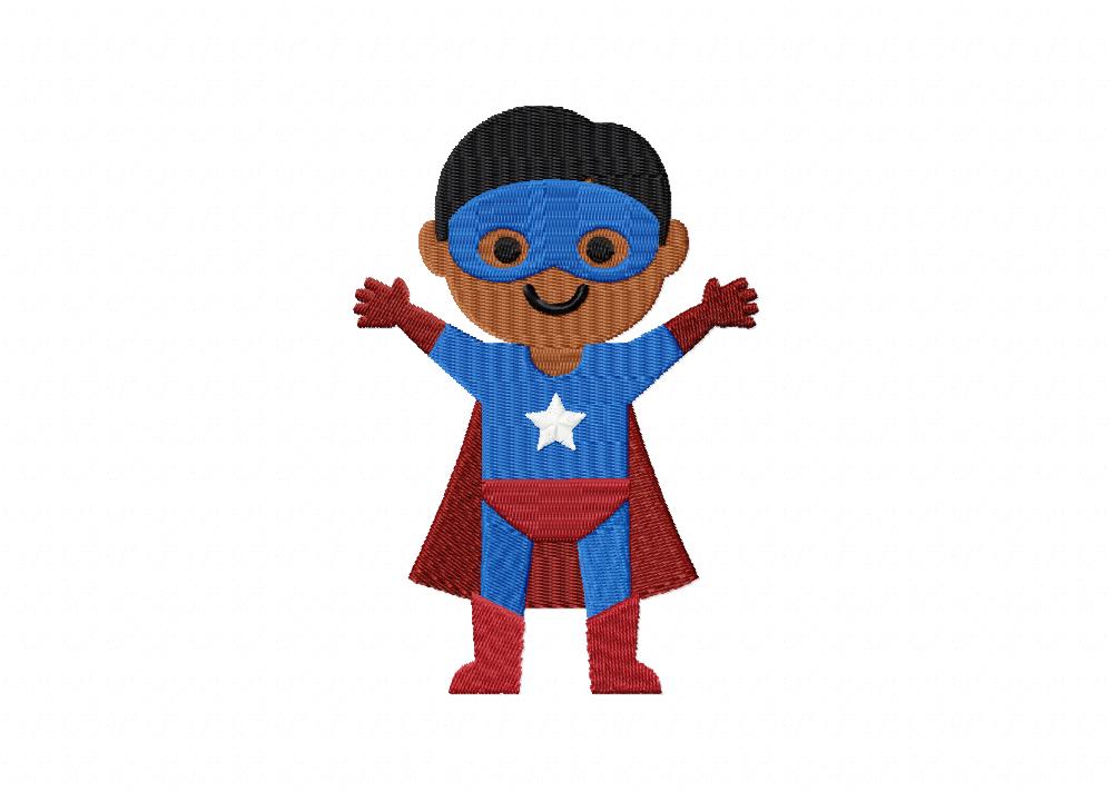 Hero Star Kid Stitched Embroidery Design