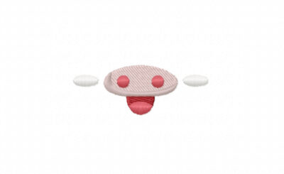 FREE Pig Mouth Stitched Embroidery Design