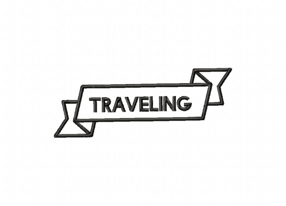 FREE Traveling Stitched Embroidery Design