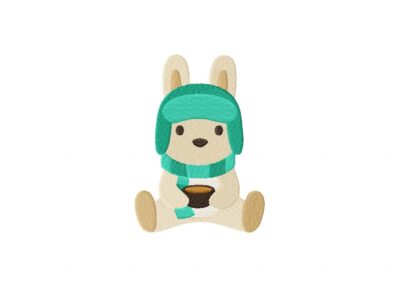 Cozy Bunny Stitched Embroidery Design