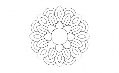 Elaborate Mandala Stitched Embroidery Design
