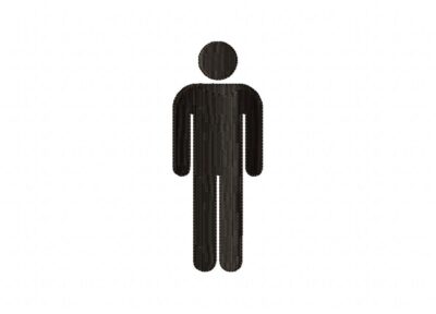 FREE Male Icon Stitched Embroidery Design