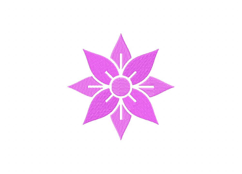 FREE Plain Floral Stitched Embroidery Design